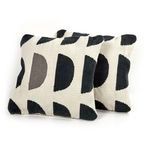 Product Image 3 for Domingo Half Moon Black and White Outdoor Pillows, Set of 2 from Four Hands
