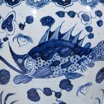 Product Image 5 for Blue & White Fish Temple Jar from Legend of Asia