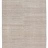 Light taupe solid area rug with a subtle distressed texture, rectangular shape, handwoven outdoor and indoor design