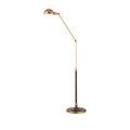 Lamp positioned at maximum height extension with folded arm delivering a sleek vertical line