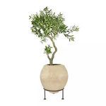 Product Image 7 for Seraphina Paper Mache Cachepot Vase With Metal Stand (Set Of 2 Pieces) from Creative Co-Op