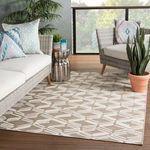Product Image 5 for Caelum Indoor / Outdoor Trellis Beige / Cream Area Rug from Jaipur 