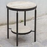 Product Image 3 for Dauntless Travertine Side Table from Uttermost