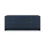 Product Image 2 for Bryant Extra Wide Lacquered Linen 6-Drawer Dresser - Navy Blue from Villa & House