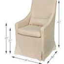 Product Image 2 for Skirted Arm Chair from Sarreid Ltd.