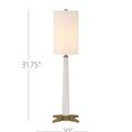 Product Image 6 for Munroe White Table Lamp from Currey & Company