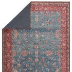 Product Image 5 for Yasha Floral Blue/ Red Rug from Jaipur 