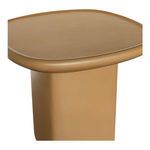 Angled close-up highlighting rounded edge and matte surface texture of Manon Outdoor Side Table
