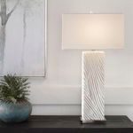 Product Image 4 for Pillar White Marble Table Lamp from Uttermost