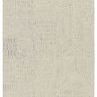 Karim handmade hand-tufted wool rug with cream and light gray striped geometric and mosaic patterns