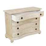 Product Image 3 for White Washed Bow Front Chest from Furniture Classics