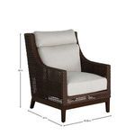 Product Image 6 for Peninsula Woven Mahogany Lounge Chair from Summer Classics