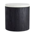 Product Image 3 for Gregor White Marble End Table from Arteriors
