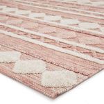 Product Image 4 for Elixir Handmade Geometric Pink/ Ivory Rug By Nikki Chu from Jaipur 