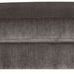 Lucca Modular Sectional Bumper front view highlighting its velvet texture and squared edges