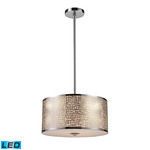 Product Image 2 for Medina 3 Light Pendant In Polished Stainless Steel  from Elk Lighting