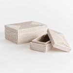 Product Image 2 for Burma Rattan Rectangular Lidded Boxes, Set Of 2 from Napa Home And Garden