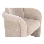 Close-up showing fine beige fabric texture with subtle weave pattern