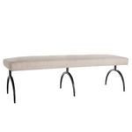 Product Image 3 for Bahati Natural Upholstered Linen Bench from Arteriors