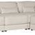 Sectional with multiple components in room context, including an armless chair and chaise end piece