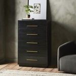 Product Image 8 for Suki Tall Boy Burnished Black Wooden Dresser from Four Hands