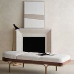 Product Image 9 for Rhythm Upholstered Natural Walnut Chaise from Caracole