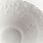 Detailed close-up of the interior bowl texture showing handcrafted hammer marks