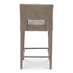 Full back view with visible upholstery texture and backrest cutout in Joyce counter stool
