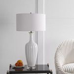 Strauss White Ceramic Table Lamp image 3