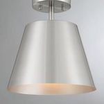 1-light ceiling light mounted on wall with soft shadow on grey background
