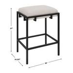 Product Image 3 for Paradox Black Counter Stool from Uttermost