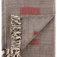 Hebron Hand-Loomed Tribal Black/ Red Throw image 1