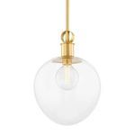 Product Image 1 for Anna Large Gold Oval Glass Pendant Light from Mitzi