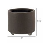 Product Image 5 for Simon Footed Planter, Ceramic, Grey / Matte Grey from Homart