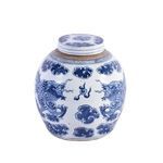 Product Image 3 for Blue & White Dragon Cloud Ancestor Jar from Legend of Asia