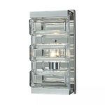 Product Image 1 for Corrugated Glass 1 Light Vanity In Polished Chrome from Elk Lighting