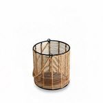 Product Image 3 for Natural Iron & Bamboo Lantern Dia 6.25" from BIDKHome