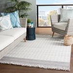 Product Image 5 for Marion Indoor / Outdoor Border Gray / Light Gray Area Rug from Jaipur 