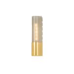 Somersville Wall Sconce with warm interior light and light bronze glass in vertical orientation against white background