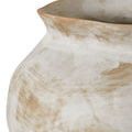Detail shot of large Monte Carlo vase base emphasizing natural porcelain brushstroke texture