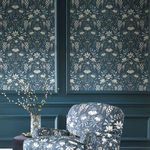 Product Image 2 for Laura Ashley Parterre Dark Seaspray Floral Wallpaper from Graham & Brown