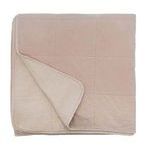 Folded Amsterdam Coverlet showing the quilted texture and soft cotton fabric on both sides
