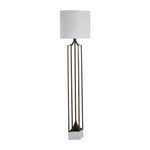 Product Image 6 for Ollie Brushed Copper Iron and Marble Floor Lamp from Gabby