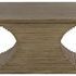 Cambio Console top view highlighting flat rectangular surface and stepped ridges of sculptural base