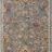 Narrow runner version of Giada Silver Multi Rug with consistent floral pattern and border detail
