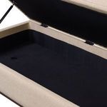 Product Image 9 for Alec Upholstered Antwerp Natural Storage Ottoman from Four Hands