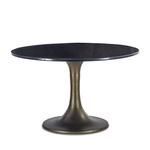 Product Image 1 for Nubian 48 Inch Round Black Granite Dining Table from World Interiors