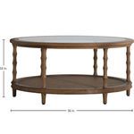 Product Image 2 for Sabine Solid Oak Round Coffee Table from Gabby