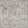 Bonney Stone charcoal rug with traditional muted patterns in light gray and dark charcoal tones