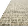 Giana Granite Rug angled close-up showing looped wool texture and subtle color variation on edge